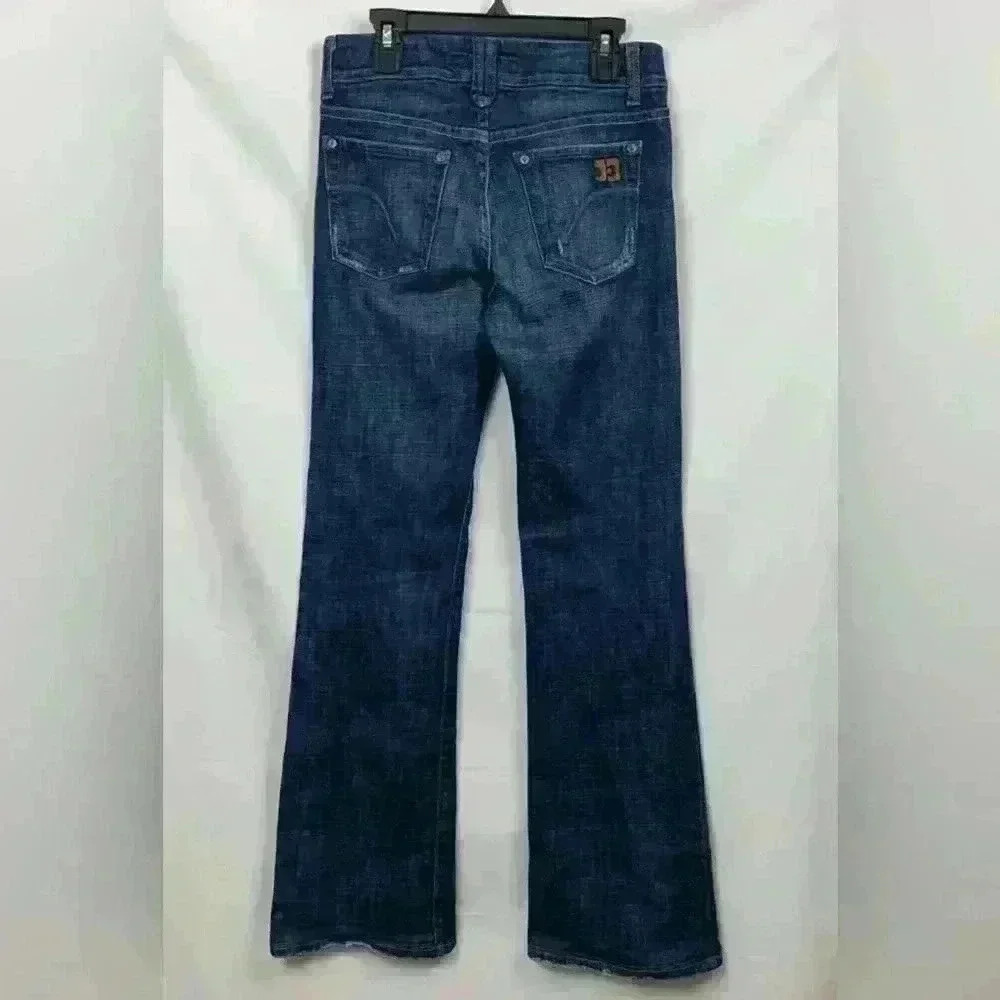 Joe's B Jeans Muse Fit Bootcut Blue Med Wash Low Rise Pockets Stretch Size 26